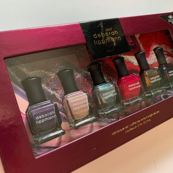 Deborah Lippmann Nail Bottle Set Collection Gift Box Red Nude Metallic Shimmer - Picture 14 of 14